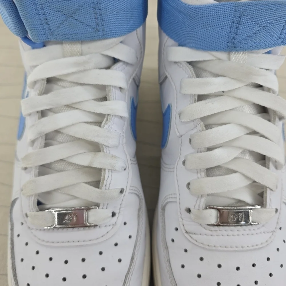 Nike Womens 'University Blue' Air Force 1 High Top OG Shoes DX3805-100 Size 8